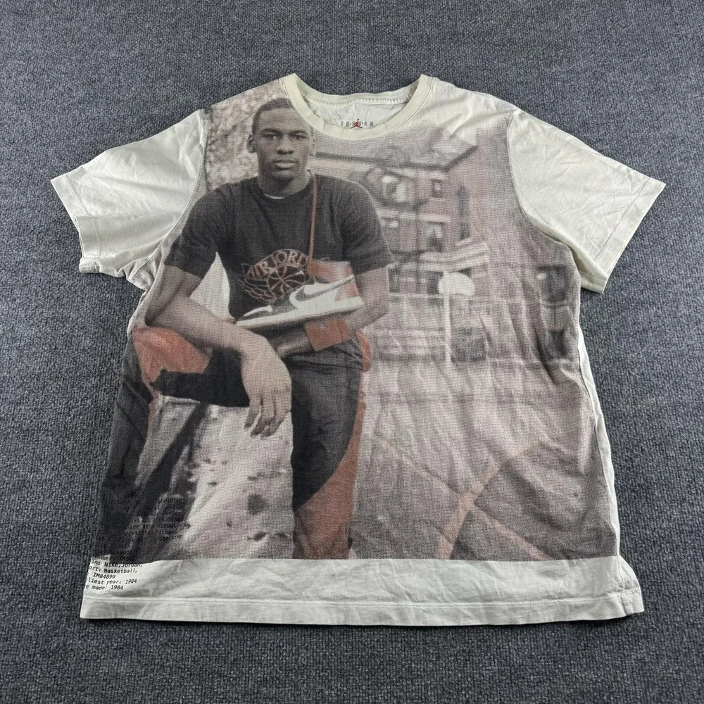 Jordan Shirt Mens 2XL Multicolor Short Sleeve Michael Jordan Graphic Tee